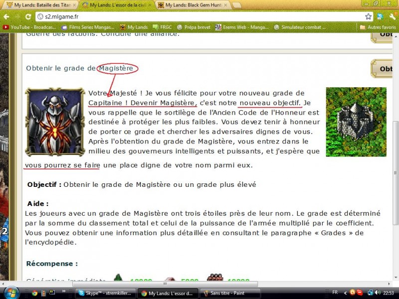 Erreur de formulation